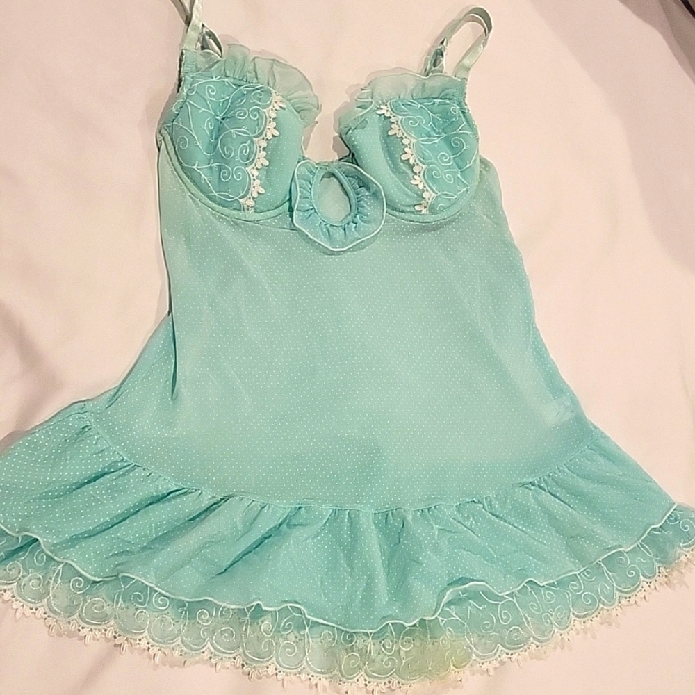 Sea foam bustier nightie size M
